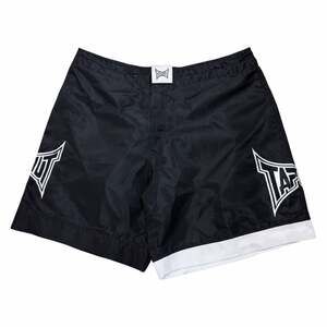 Vintage Tapout MMA Board Shorts Black Size 36 Y2K Fight Trunks